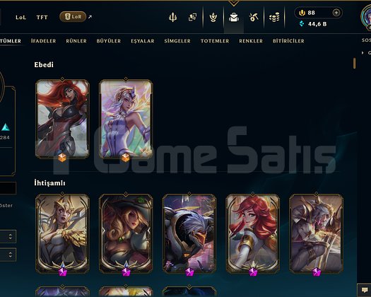 587 KOSTÜM 429 LVL 44K ÖZ EFSANE DOLU MAİL HESAP