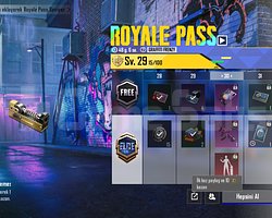 Royale Pass Açık başlangıç hesabı +20 uc