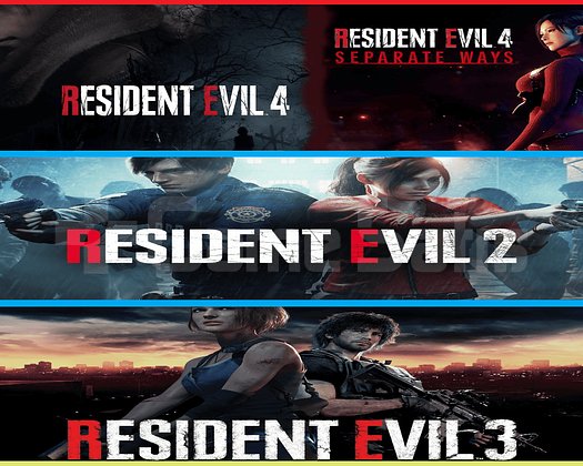 Resident Evil 4 Remake + Resident Evil 2 + 3