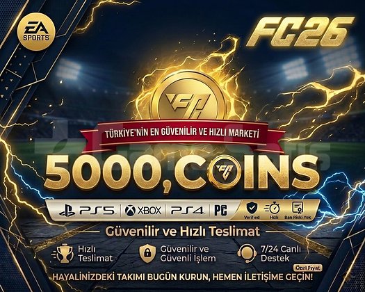 FC 26 500K COİNS - GÜVENİLİR, HIZLI TESLİMAT