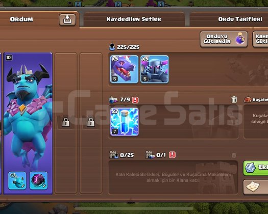 ACİL SATILIK TH10 CLASH OF CLANS HESABI | DÜZEN