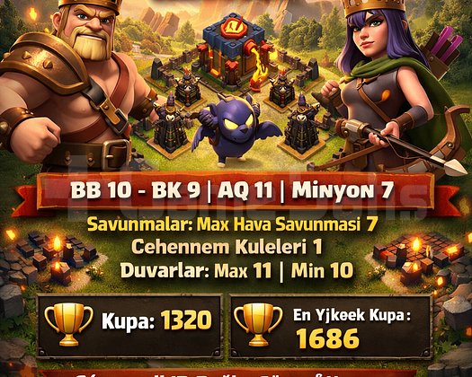 ACİL SATILIK TH10 CLASH OF CLANS HESABI | DÜZEN