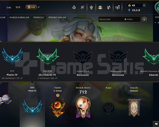 TR | 373 KOSTÜM 548 LVL 39K ÖZ EFSANE MAİL HESAP