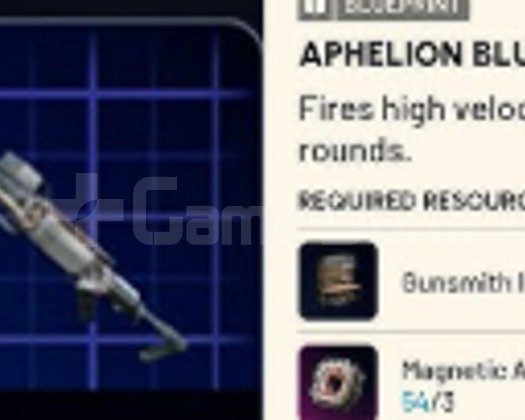 Aphelion Blueprint - Aphelion Planı