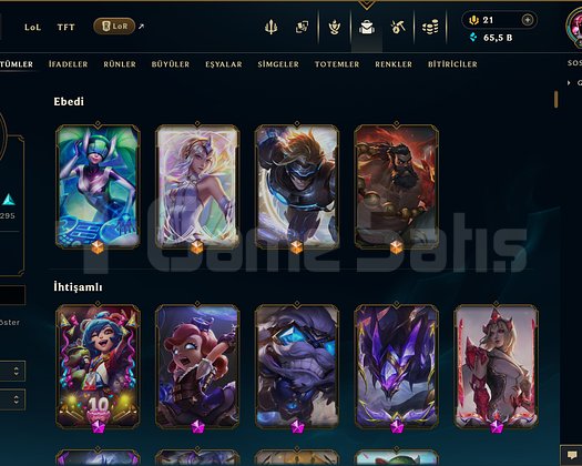 708 KOSTÜM 65K ÖZ 597 LVL EFSANE DOLU MAİL HESAP