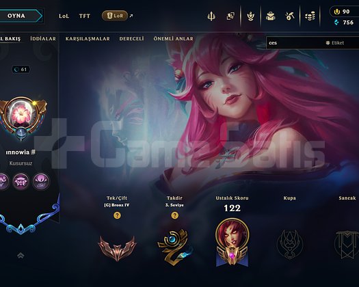TR // 16 SKIN // RANKED READY // 61 LVL