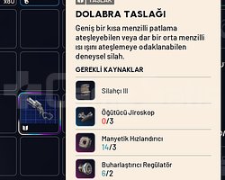 DOLABRA TASLAĞI YENİ SİLAH BP
