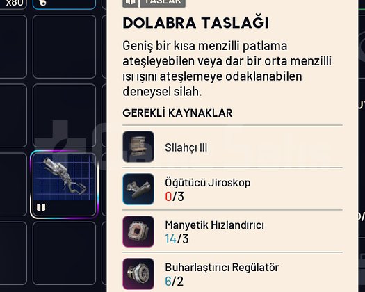 DOLABRA TASLAĞI YENİ SİLAH BP
