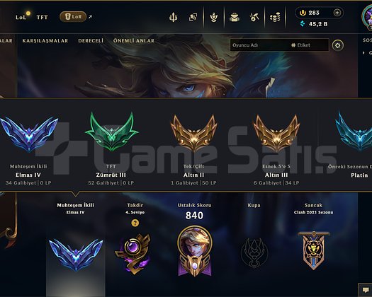 429 KOSTÜM 772 LVL 45K ÖZ EFSANE DOLU MAİL HESAP