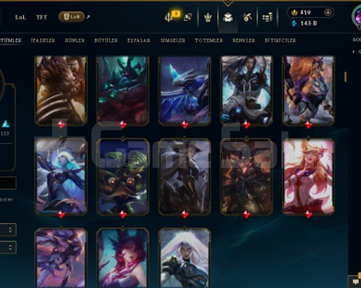 576 LEVEL / 268 SKİN / FUL HERO +MAİL +13K SATIŞ