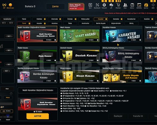 38K Materyalli 50 Seviye Zula Hesabı