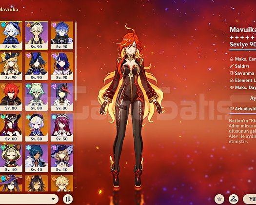 Mavuika+sig Furina+sig genshin hesabı