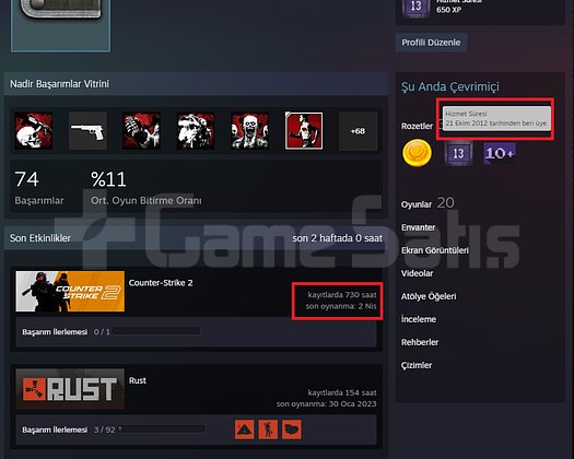 ANINDA TESLİM | 7 MADALYA | 729 SAAT | FACEIT