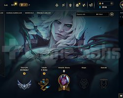 EUW HANDMADE GÜMÜŞ 1 22K MÖ 2 SKIN +35LP ACC