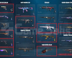 10 ADET SEVILEN SKIN + 2 BATTLE PAST ILK SAHIBIYIM