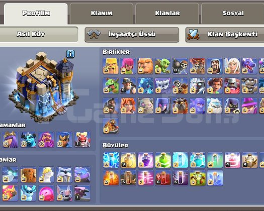 CLASH OF CLANS TH 18 FUL+FUL KÖY. ANINDA TESLİMAT