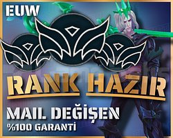 EUW / +30 LVL + RANK HAZIR + BOTSUZ + BAN YEMEZ !!