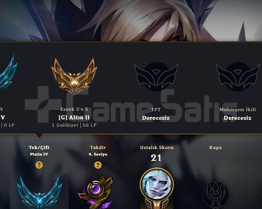 EUW PLAT 4 FENASAL HESAP 34 SEVİYE