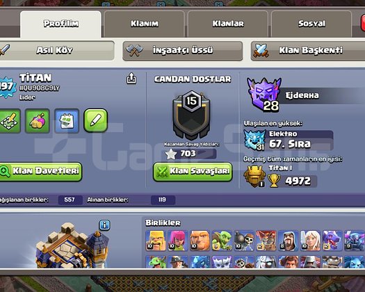 15 LEVEL KLANLA BERABER SATILIK BELEDİYE 18 HESAP
