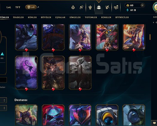 606 LEVEL / 182 SKİN / FUL HERO +MAİL +13K SATIŞ