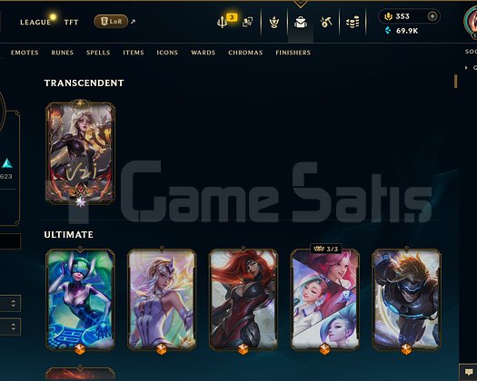 1343 KOSTÜM 1397 LVL 69K ÖZ EFSANE DOLU MAİL HESAP