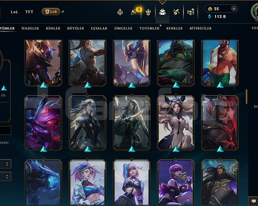 EUW / 615 LEVEL / 116 SKİN / 161 HERO +MAİL