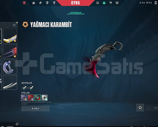 YAĞMACI KARAMBİT AĞAÇ VANDAL ARCANE SHERİFF DOLU