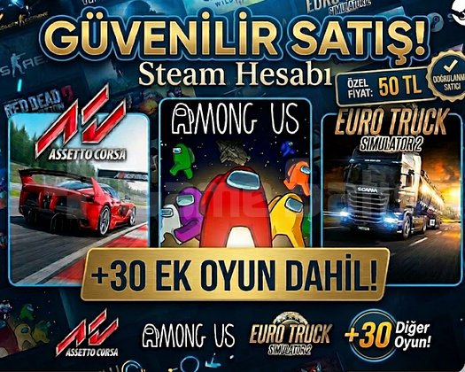 ASETTO CORSA+EURO TRUCK SİMULATÖR 2+30 OYUN