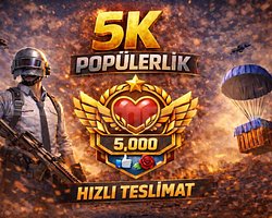 5K Pubg Popülerlik Hızlı Teslimat