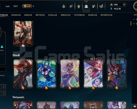 562 lw 511 skinli full şampionlu 4 sezon gm hesap