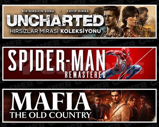 Uncharted + SpiderMan RE + Mafia