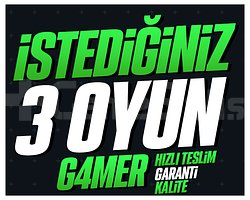 İSTEDİĞİNİZ 3 OYUN + KORUMA +HIZLI TESLİM +GARANTİ