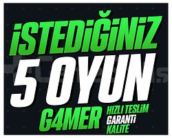 İSTEDİĞİNİZ 5 OYUN + KORUMA +HIZLI TESLİM +GARANTİ