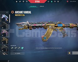 Arcane Vandal Denge yelpaze ve BP olan hesap