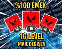 TR - 16 LEVEL - MAİL DEĞİŞEN - HESAPLAR!