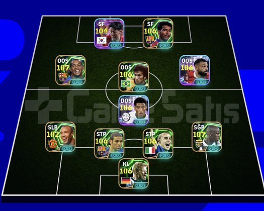 KG 3252 5 BOMBACI+SON+SALAH+ZİCO+RONALDİNHO