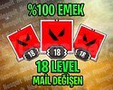 TR - 18 LEVEL - MAİL DEĞİŞEN - HESAPLAR!