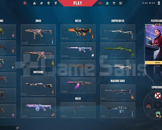 RGX karambit ve 3 bıçak daha 5 vandal skini uyguna