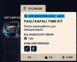 PASLI KAPALI TIBBİ KİT x3