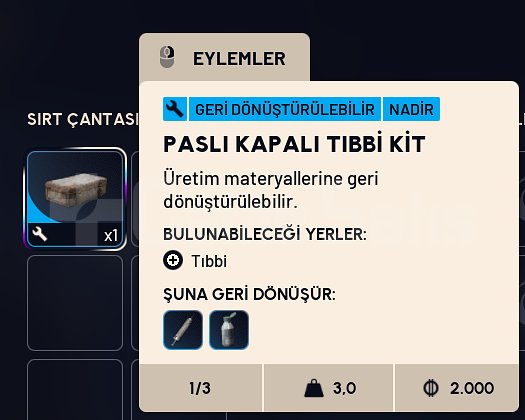 PASLI KAPALI TIBBİ KİT x3