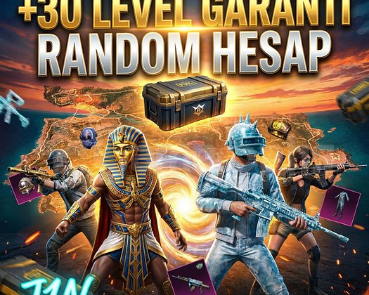 +30 LEVEL GARANTİ RANDOM PUBG MOBİL HESAP
