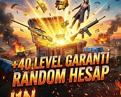 +40 LEVEL GARANTİ RANDOM PUBG MOBİL HESAP