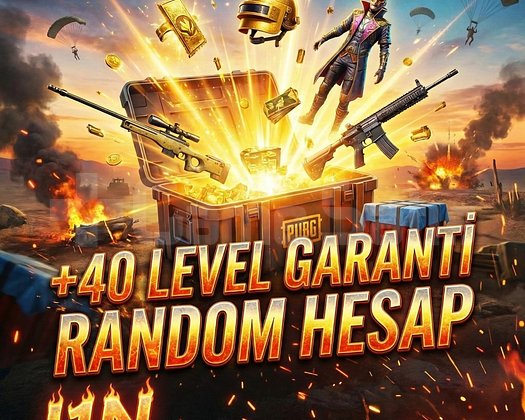 +40 LEVEL GARANTİ RANDOM PUBG MOBİL HESAP