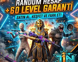 +60 LEVEL GARANTİ RANDOM PUBG MOBİL HESAP