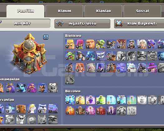 MAİL DEĞİŞEN!! TH16 AĞIR MAX. + 7 KOSTÜM