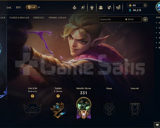 242 Lvl 60 Kostüm 121 Karakter 40 K M. Öz Kaçırma