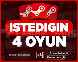 İstediğiniz 4 Oyun + Garanti