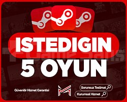 İstediğiniz 5 Oyun + Garanti