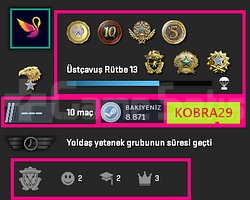 FACEİT+8 MADALYA 325 WİN 1013 SAAT SEÇKİN