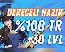 LOL UNRANKED DERECELİ HAZIR +30 LVL HANDMADE HESAP